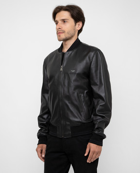 Dolce&Gabbana Leather bomber jacket G9PB9LFUL89