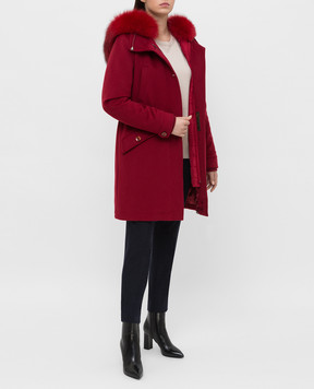 Heresis Red wool coat P1290VO
