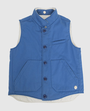 Stefano Ricci Children's reversible silk vest YAJ7200080SETEC1