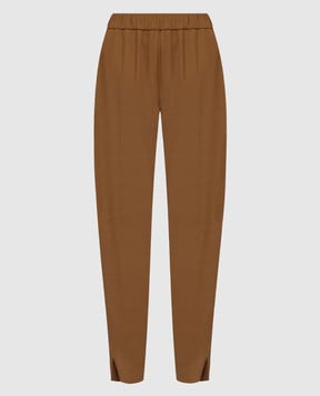 パンツ FABIANA FILIPPI PAD272W349 I324 0127 Trousers Beige Fabiana Filippi High-Waist Pleated Trousers In Beige - 44