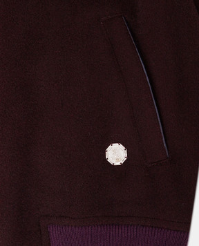 Stefano Ricci Children's dark brown cashmere jacket YUJ7400010C807