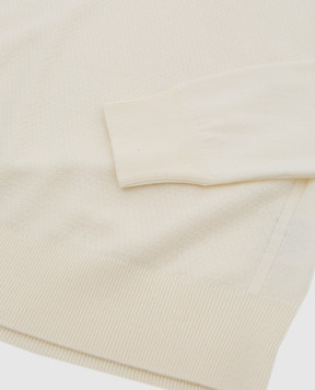 Stefano Ricci Children's light beige wool golf KY06002D01Y18415