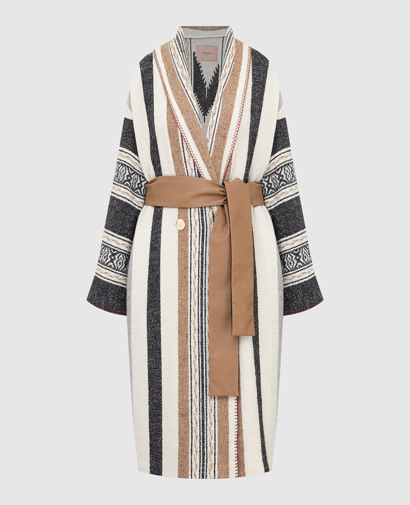 

Pattern Cappotto coat Twinset, Бежевый