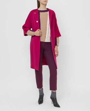 Heresis Pink wool coat J50100SLIMG300