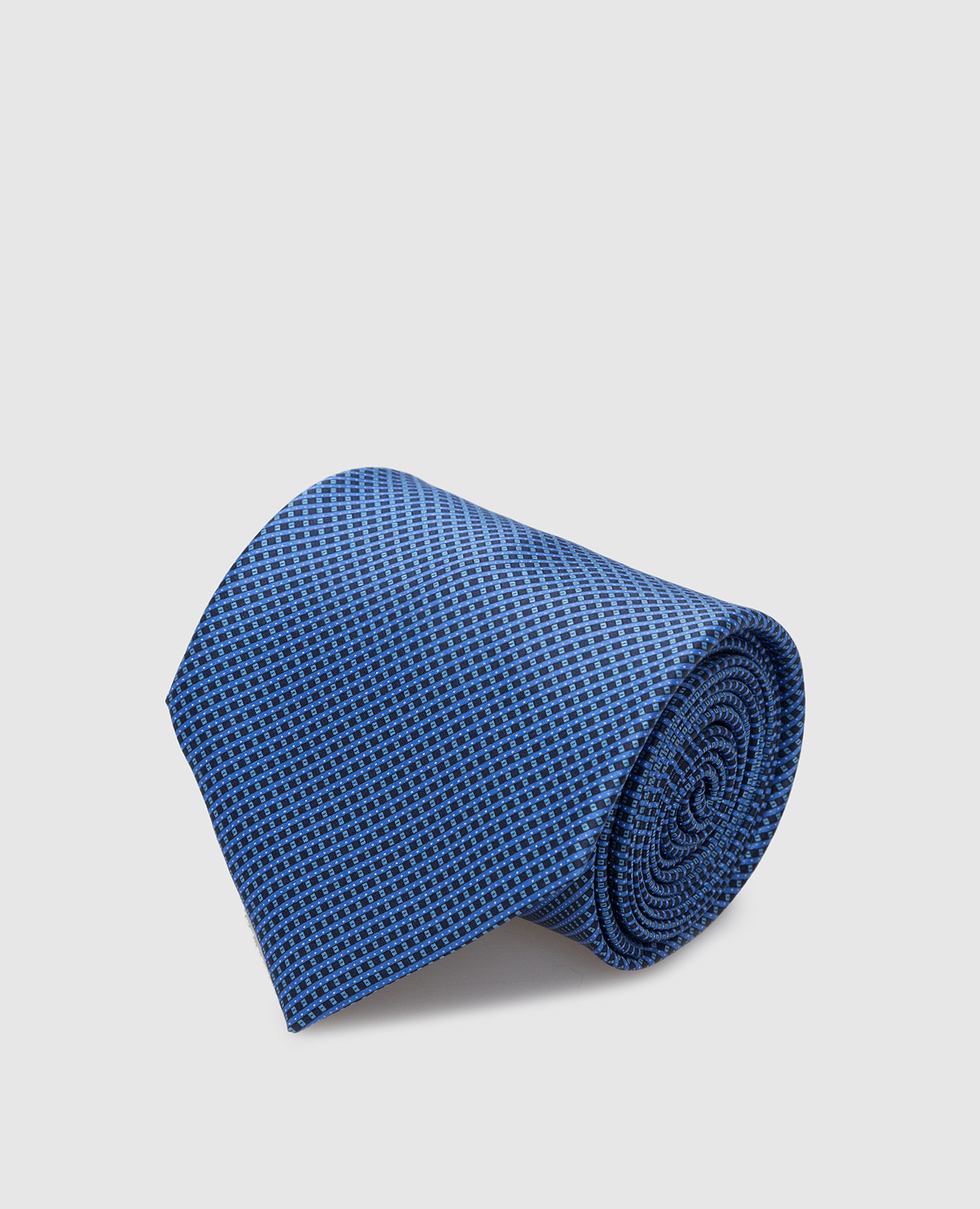 

Blue silk tie in a geometric pattern Stefano Ricci, Light blue