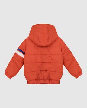 Stefano Ricci Children's orange jacket with contrasting inserts YAJ6S00020TENYLD