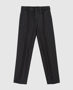 Stefano Ricci Children's dark gray trousers Y1T090A000EX1752