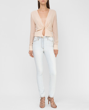 Ermanno Scervino Beige silk blouse D282K713GET