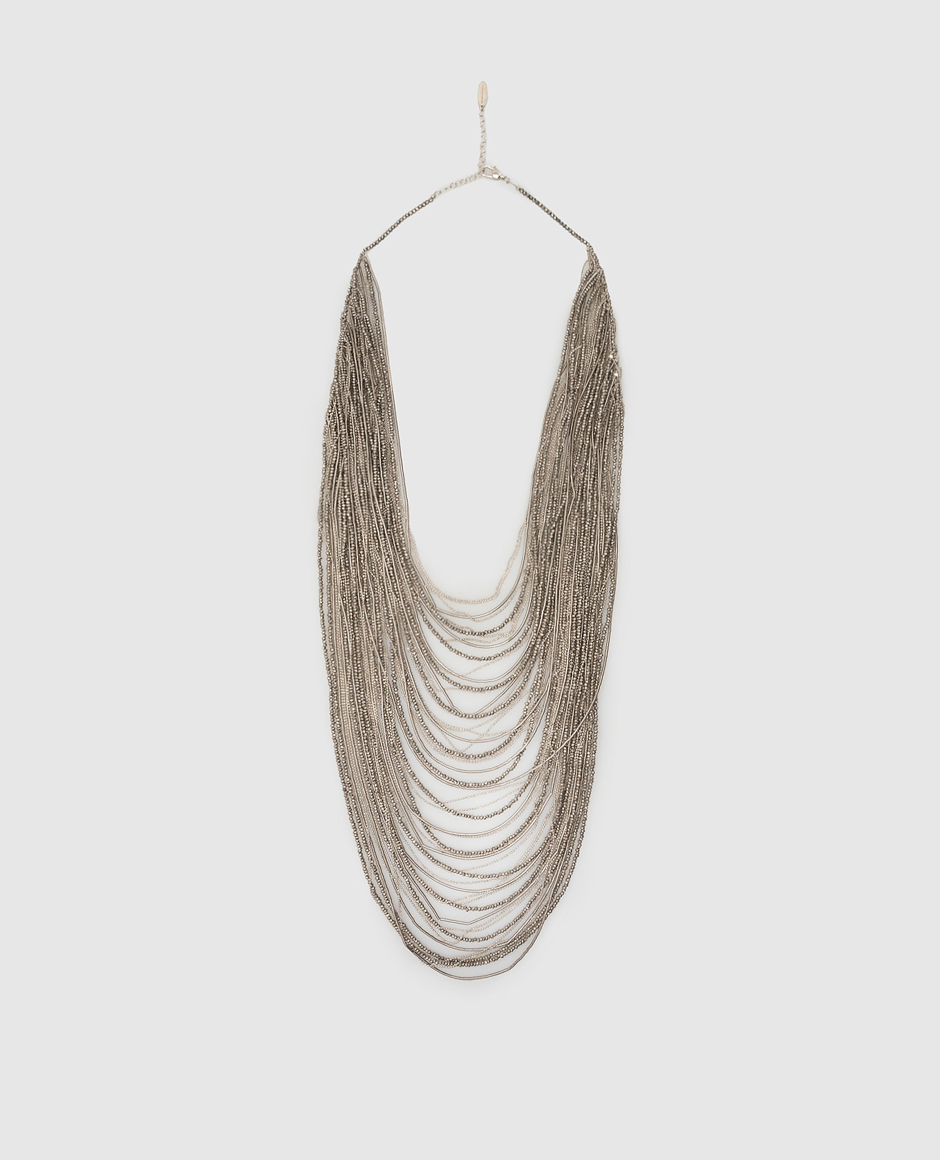 

Silver Cascading Chain Necklace Brunello Cucinelli