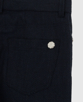Stefano Ricci Children's wool jacquard trousers YAT7400020HCPL