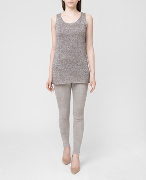Fabiana Filippi Gray trousers PL73719