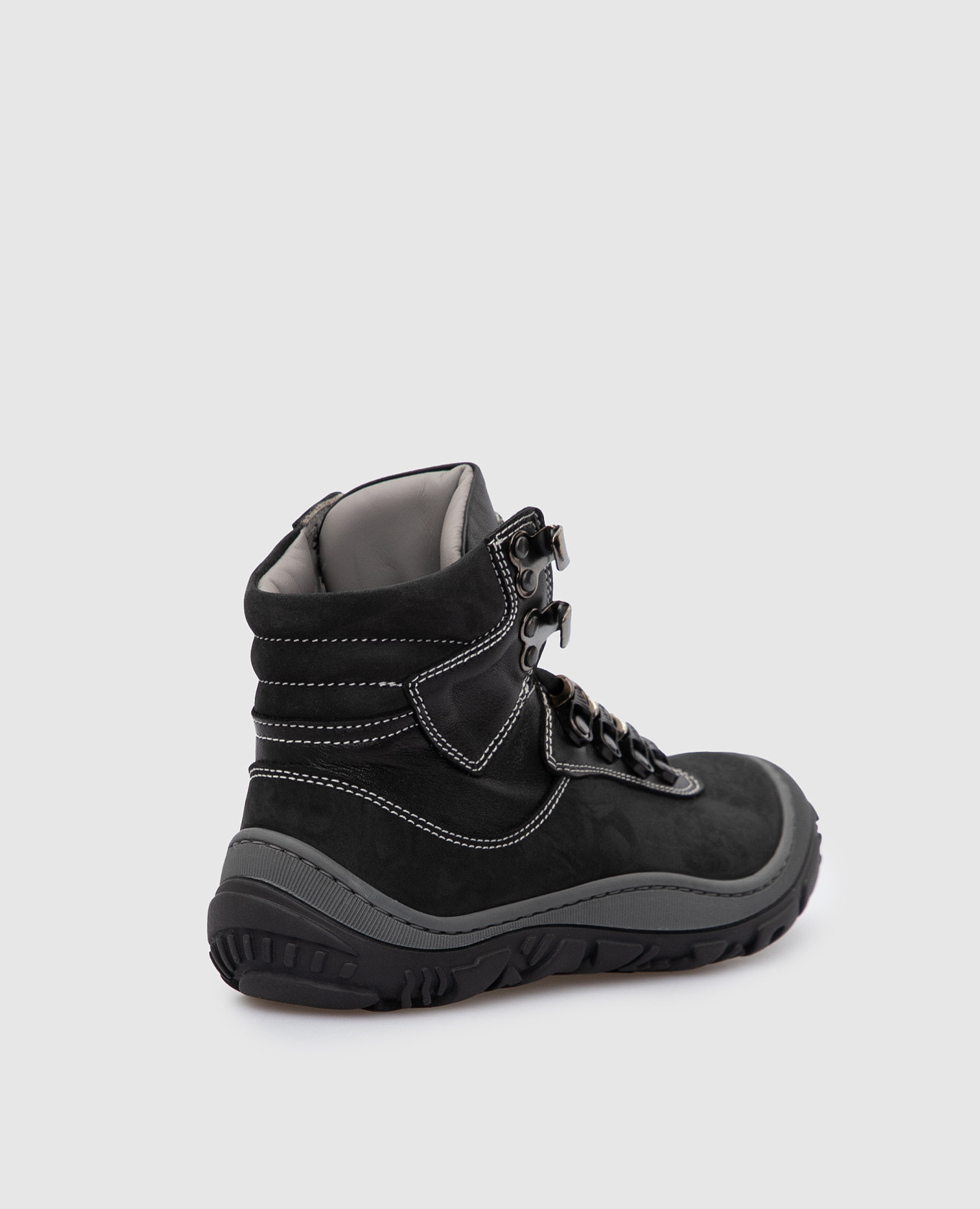 Children's black leather boots Stefano Ricci 3