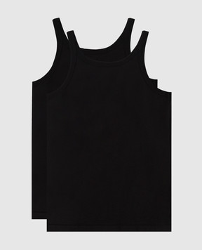 Dolce&Gabbana Black children's t-shirt set L4J702G7OCU