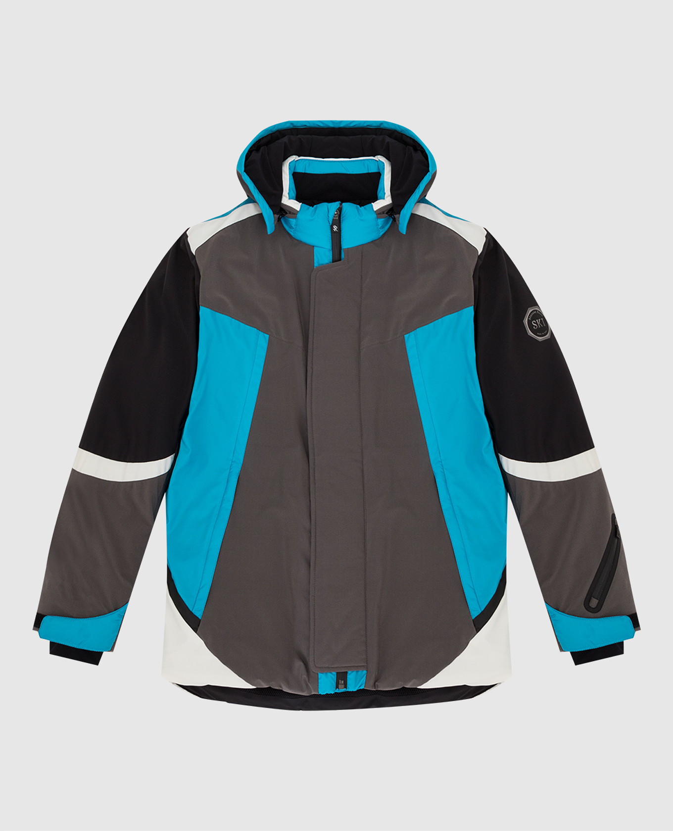 Children's ski jacket with contrast panels stefano ricci