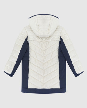 Stefano Ricci Children's ski jacket in a pattern with contrasting panels YAJ6S40060HN0020