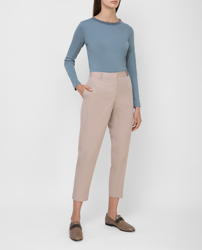 Fabiana Filippi Beige wool trousers PAD220B889