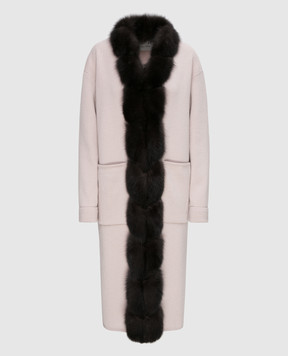 Real Furs House Beige coat CSR01
