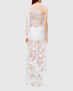 Charo Ruiz White dress with lace 00354