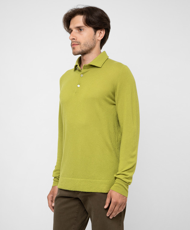 Loro Piana - Light green cashmere polo FAF8291 - shop with Finland