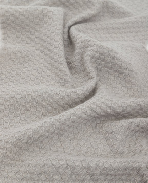 Stefano Ricci Children's light gray cashmere patterned scarf K808002SCIY16482