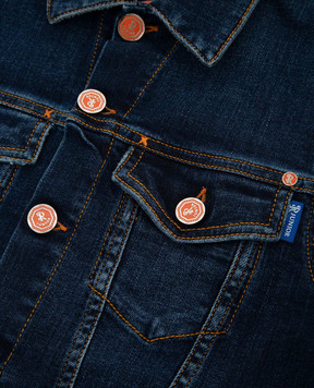 Stefano Ricci Children's dark blue denim jacket YSJ64020101612