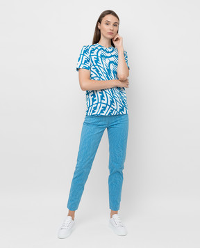 Fendi Mom jeans in FF Vertigo pattern FLP629AFM2