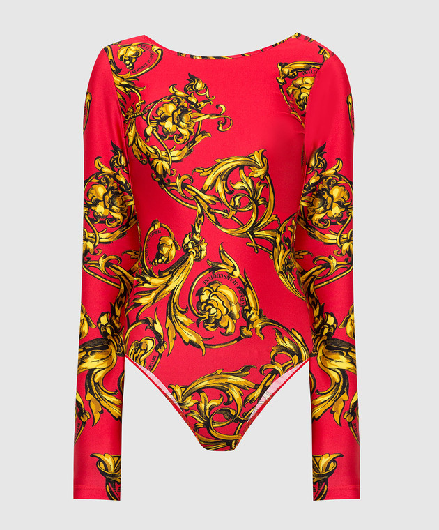 Versace Jeans Couture - Red bodysuit in Regalia Baroque
