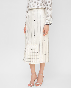 Max Mara Light beige silk skirt CIELO