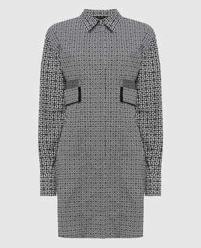 Givenchy Shirt dress with logo monogram cutouts BW215313UC