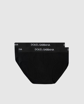 Dolce&Gabbana Children's set of black panties L4J700G7OCT
