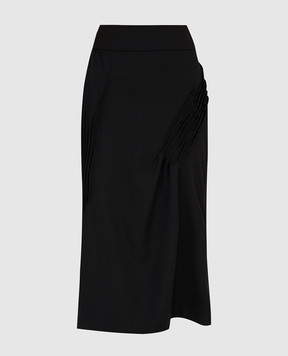 NINA RICCI Black wool skirt 20PCJU010WV0241
