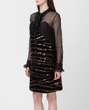 Bottega Veneta Black silk dress 535176