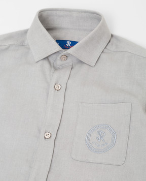 Stefano Ricci Children's shirt with embroidery YAC6400010LJ1609