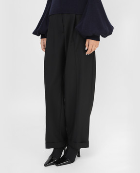 Roksanda Azurea black wool trousers AW21P2362