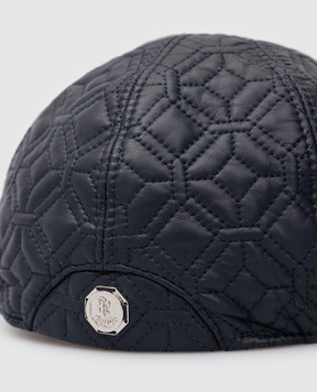 Stefano Ricci Children's leather cap in a pattern YVF2019PNPMI01