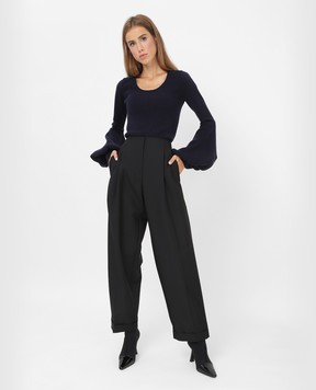 Roksanda Azurea black wool trousers AW21P2362
