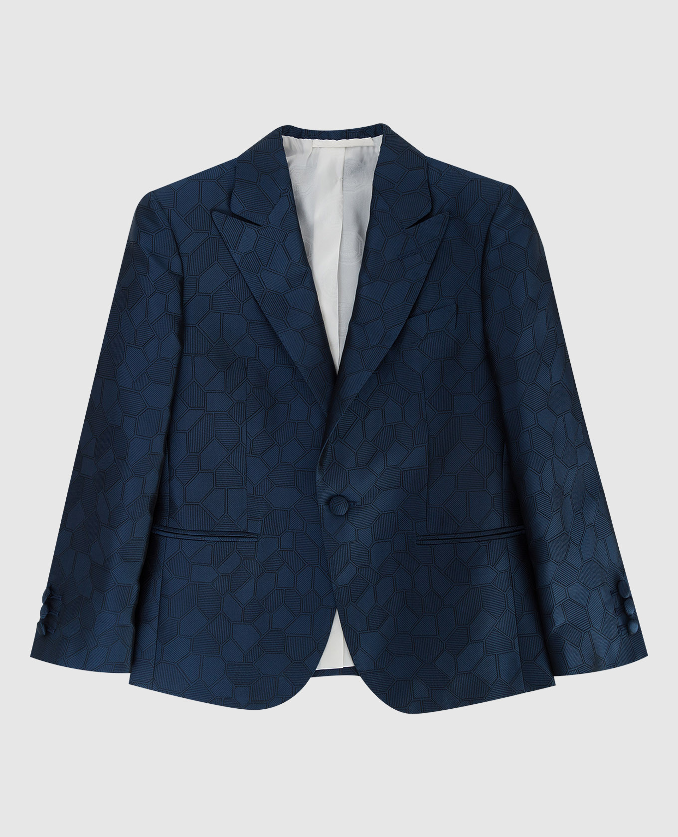 Children's patterned silk jacket stefano ricci