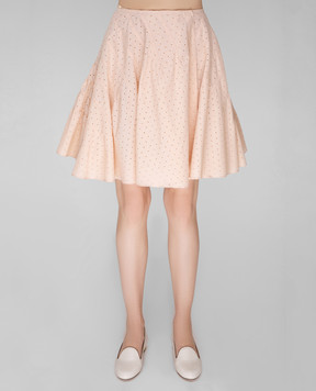 Alaia Peach skirt 7S9J144CTB19