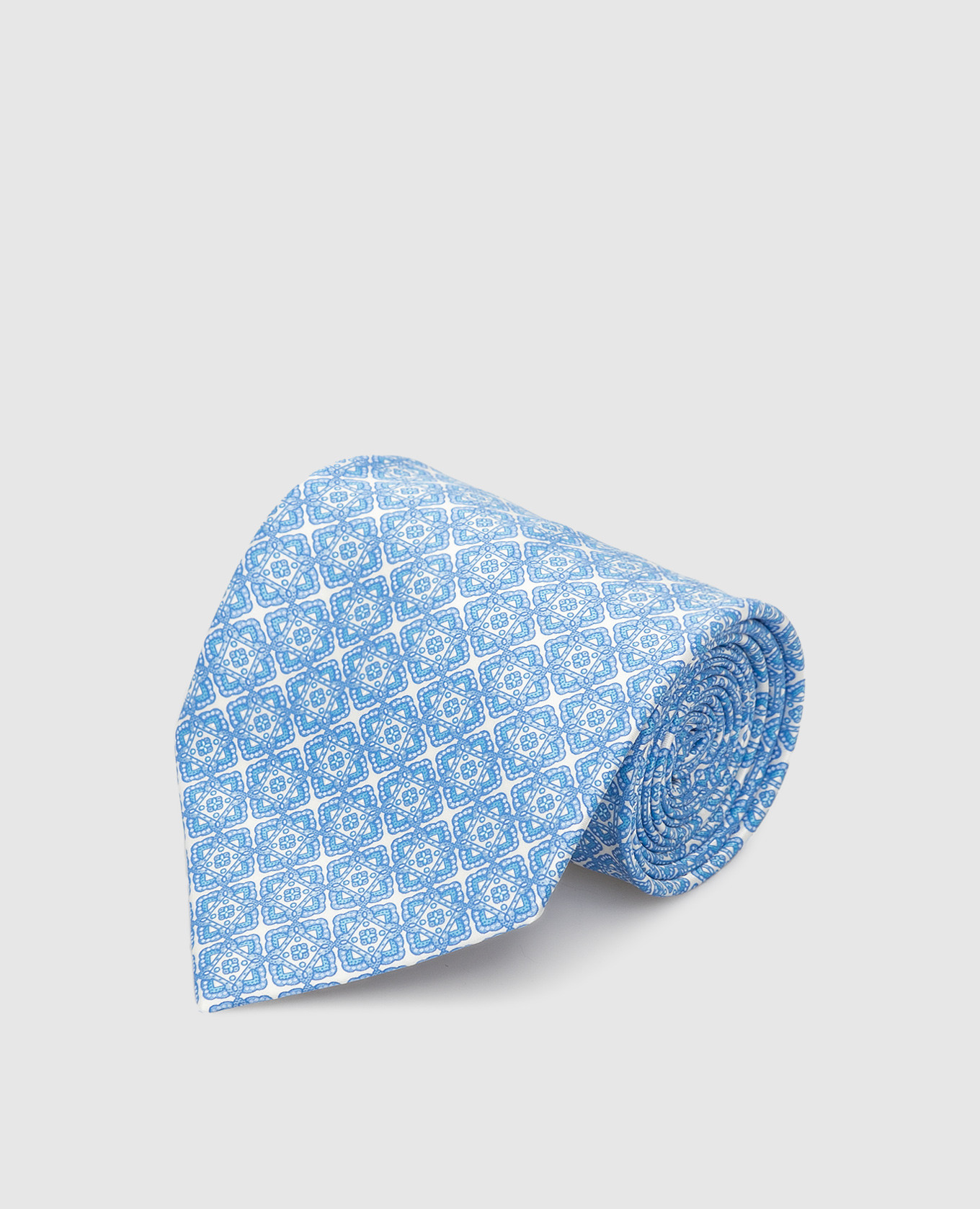 

Patterned silk tie Stefano Ricci, Light blue