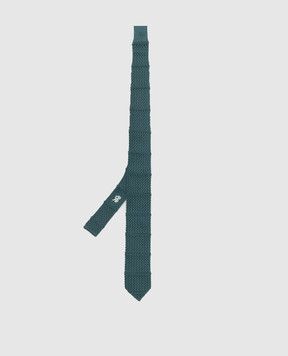 Stefano Ricci Children's turquoise patterned silk tie YCRM2600SETA