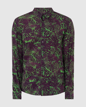 Vilebrequin Caracal purple shirt in print CCAH0V10