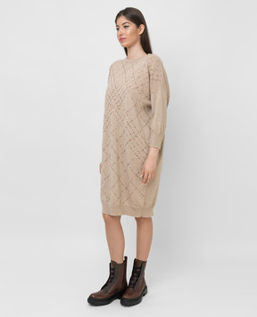 Brunello Cucinelli Cashmere dress with sequins M12173A90