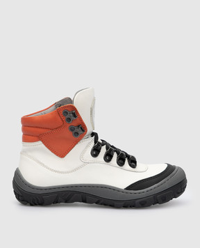 Stefano Ricci Children's white leather boots YRU6SG802VHVH