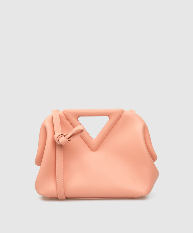 Bottega Veneta - Peach Leather Mini Point Bag 658476VCP40
