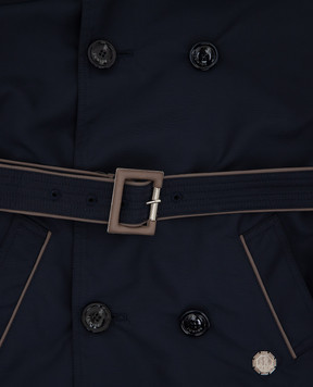 Stefano Ricci Children's navy blue trench coat YAJ7200030RS0003