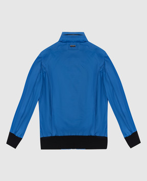 Stefano Ricci Children's blue jacket in a pattern YUJ8200050HN0036