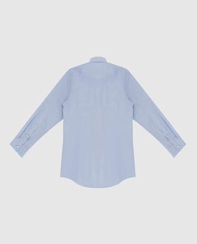 Stefano Ricci Children's blue shirt in a pattern YC002317LJ1711