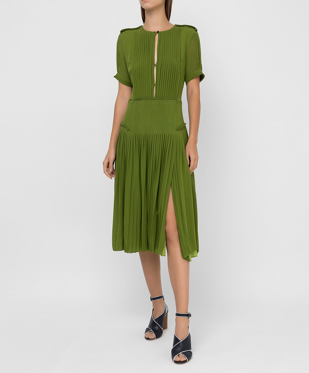 Burberry - Green silk dress 4556825 - shop with Luxembourg delivery at  Symbol
