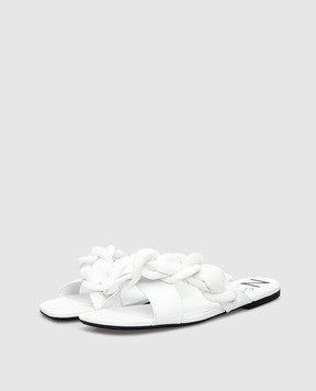 N21 White leather flip-flops 21ECPTNV11050