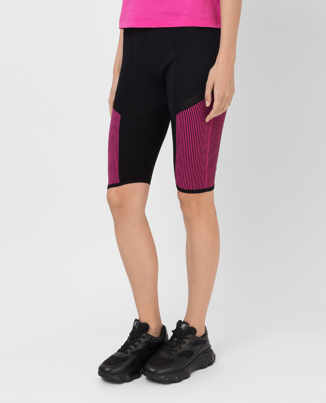 

Shorts with contrasting pattern Moncler, Black
